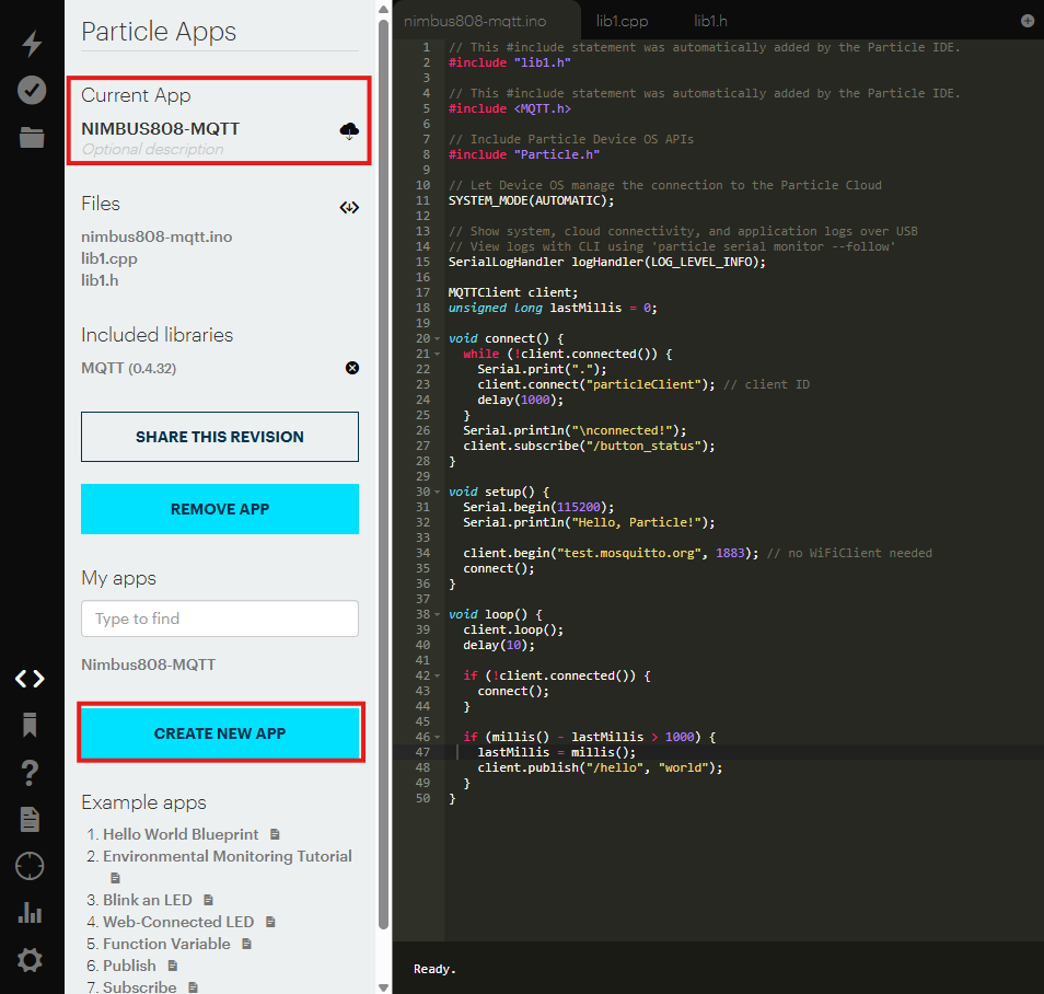 Particle Web GUI